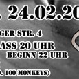 Am 24.2.12 wackeln die Wände der JFS Alter Schlachthof in Stade, denn dann werden es dort Saal5, 100blumen und 13th Monkey krachen lassen! 