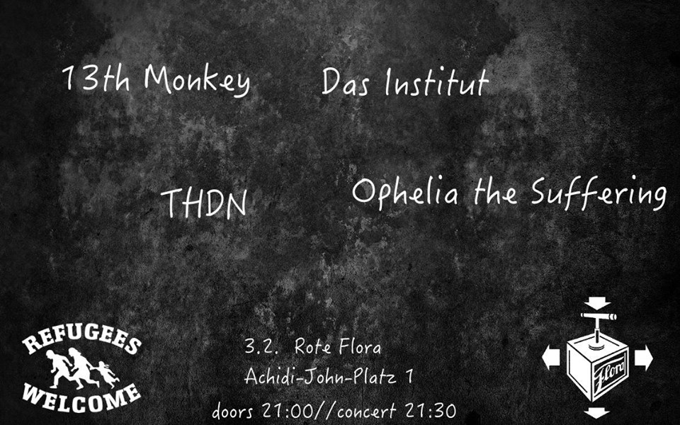 13th monkey, das institut, thdn live @ rote flora hamburg